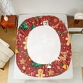 thumbnail image 5 of Castle Fairy Kids Gingerbread Man 4pcs Bed Sheets,Deer Cat King Sheets,Merry Christmas Super Cozy Sheet Set,Ultra Soft Home Decor, 5 of 7