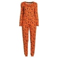 thumbnail image 3 of Secret Treasures Women's and Women's Plus Halloween Pajama Set, 2-Piece, 3 of 5