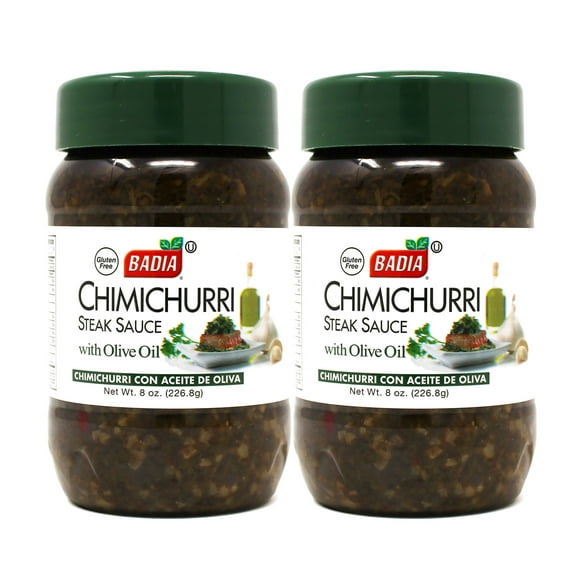 Badia Chimichurri Steak Sauce, with Olive Oil, 8 oz - Palatize Pack of 2