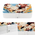 thumbnail image 4 of Football Jewelry Display Earring Holder Jewelry Box, PU Leather Organizer with Removable Compartment, Portable, 4 of 6