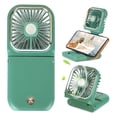 thumbnail image 1 of Miniventilador portátil FADACHY 5 en 1 con soporte para teléfono 3000 mAh, color verde, 1 of 6