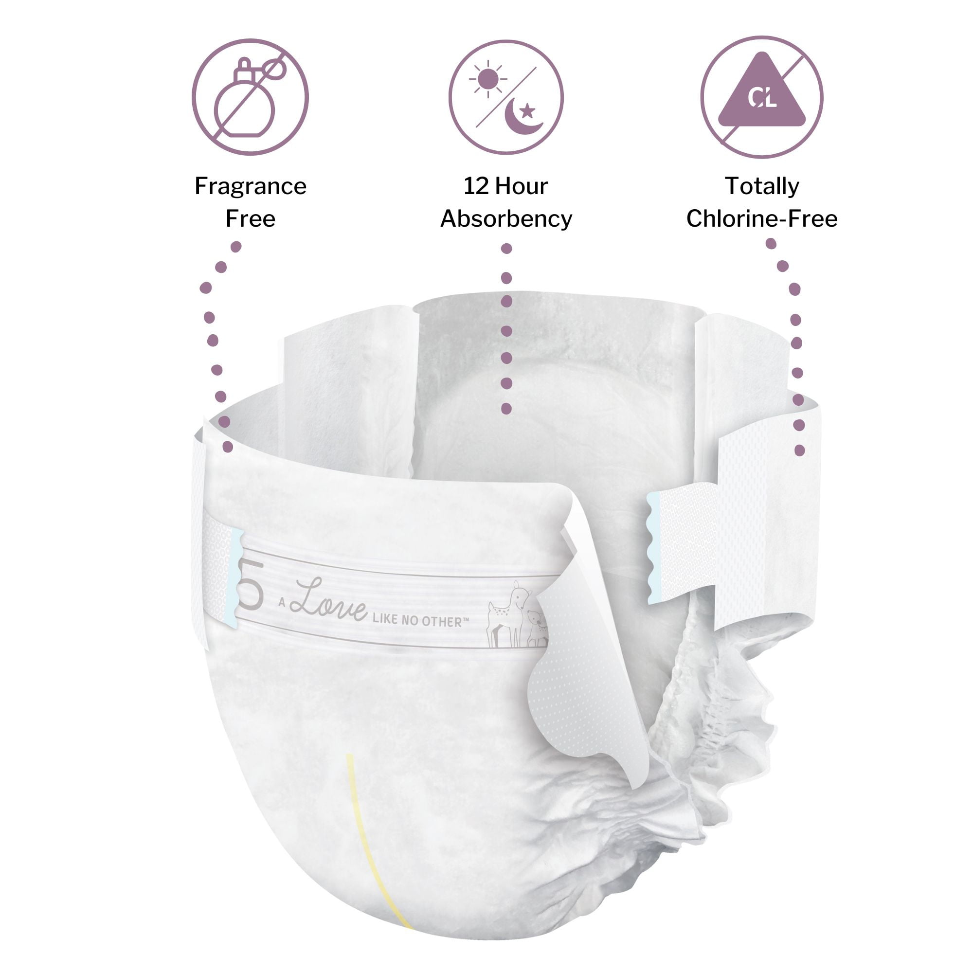 Bambo Nature Dream Baby Diapers - Disposable, Eco-Friendly - Size 5, 27-40 lbs, 25 Count, 6 Packs, 150 Total