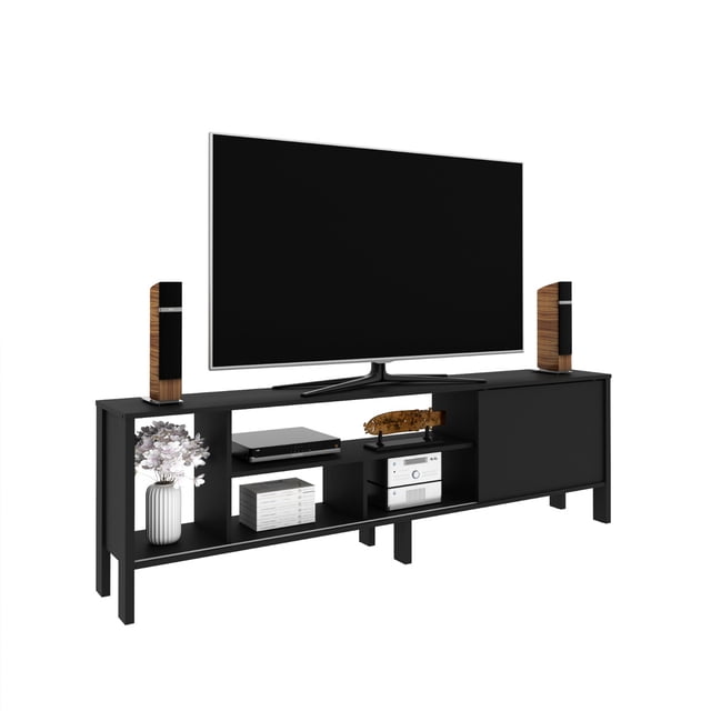 Mueble Para TV 65' MADIK Rack Moderno Con Puerta Corrediza Negro