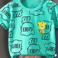 thumbnail image 4 of Karoyedx Pajamas for Toddler Boys Kids Baby Toddler Pajamas for Girl and Boy Sleepwear Summer Pja Homewear Cotton Sky Blue Size,6-12 Months, 4 of 5