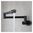 thumbnail image 1 of Brass Kitchen Faucet Tap Wall Mount Single Cold Single Hole Mixer Rotate Fold Faucet Chrome ,Easy to Install, 1 of 7