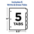 thumbnail image 4 of Plastic Dividers Avery Big Tab Write & Erase 5-Tab Sets x24, 4 of 8