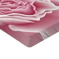 thumbnail image 2 of Ambesonne Pale Pink Fitted Sheet 2 Pcs Set, Rose Petals Beauty, Twin XL, Pale Pink White, 2 of 3