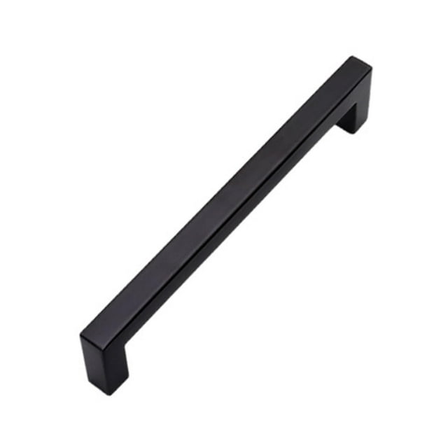 Binwennn Poignée de Cabinet 5 Pcs Poignée de Cuisine Noire Poignée de Tiroir Carrée Poignée de Tiroir en Acier Inoxydable Cinq Poignées
