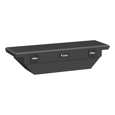 UWS Matte Black 63" Secure Lock Angled Tool Box, Low Profile Heavy Packaging