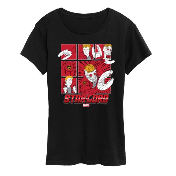 Guardians Of The Galaxy - Starlord Grid - Women's Short Sleeve Graphic T-Shirt