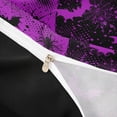 thumbnail image 5 of Homewish Halloween Bat Spider Web Bedding, Grunge Halftone Duvet Cover Full, Purple Black, Black Reversible 3 Pieces, 1 Duvet Cover and 2 Pillowcases, 5 of 7