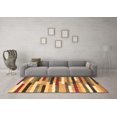 thumbnail image 3 of Ahgly Company Indoor Round Abstract Brown Contemporary Area Rugs, 7' Round, 3 of 4