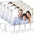 thumbnail image 1 of xianlin-6x4 Inch Crystal Clear Acrylic Magnetic Photo Frame with Stand - Frameless Double-Sided Display for Home/Office Decor, Floating Lucite Cube Design, Waterproof & Shatter-Resistant (4), 1 of 4
