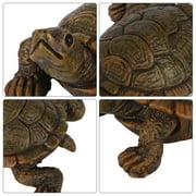 4pcs Garden Turtle Statues, TSV Resin Tortoise Figurines Outdoor Decor for Yard & Patio