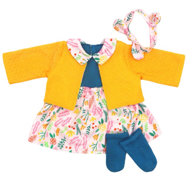 Set de ropa para muñecas AISITE para niña renacida de 45 a 50 cm con vestido