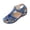 Blue, variant on Closed Toe Sandals, Sandals Women Dressy Summer Closed Toe Wedge Platform Sandals Vintage Casual Hollow Out Orthopedic Shoes Comfy Bohemia Gladiator Ladies Shoes, Black 9