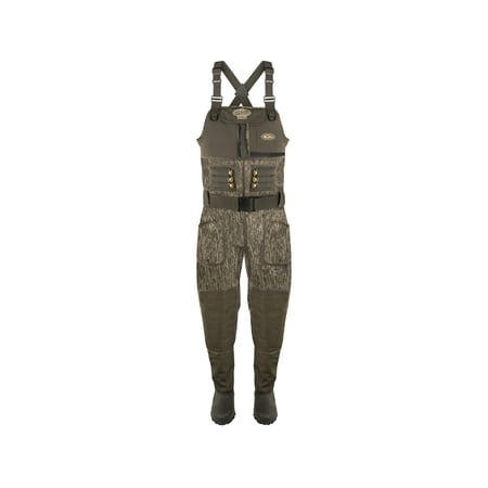 Drake Men s Buckshot Eqwader 1600 Gram Insulated Neoprene Boot Foot Chest Waders Mossy Oak Bottomland 13