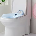 thumbnail image 3 of TISHITA Baosity Siège de Bain Pliable avec Chasse d'Eau Chaise de Commode pour Bleu Périnéal, 3 of 7