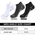 thumbnail image 5 of DIFFYBOX 10 Pairs Mens Ankle Socks Cushioned, Moisture Wicking Sports Breathable Casual Athletic Socks for Men 10-13, 5 of 6