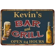 UPC 786359016465 product image for Kevin's Green Bar and Grill Personalized Metal Sign 8x12 Decor 108120044162 | upcitemdb.com