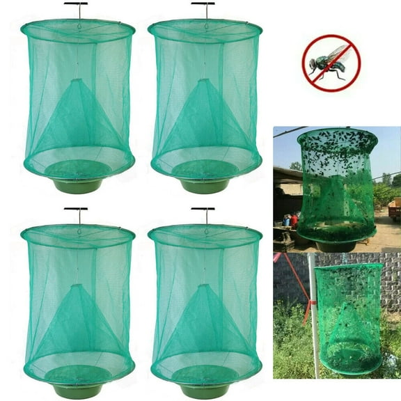 2Pcs Ranch Fly Trap, Hanging Fly Catcher, Trap , Cage Catcher for Indoor and Outdoor, , Park, Restaurants