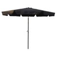 thumbnail image 1 of YF-1104-3M-BK 10 Pi Parapluie en Aluminium Extérieur avec Rabats & 44; Noir, 1 of 1