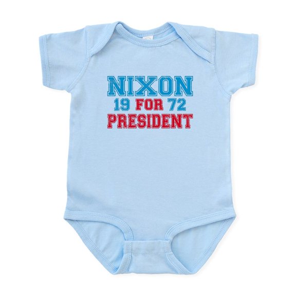 CafePress - Retro Nixon 1972 Infant Bodysuit - Baby Light Bodysuit, Size Newborn - 24 Months
