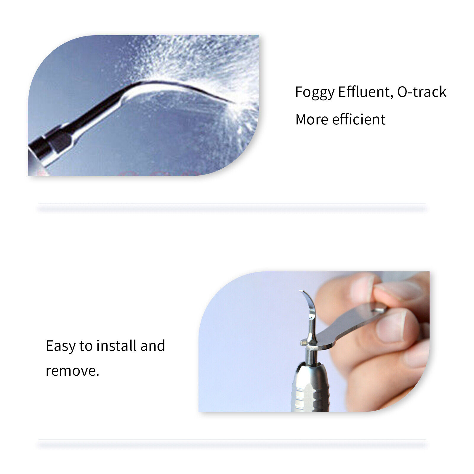 NSK Style Dental Ultrasonic Air Perio Scaler Handpiece Hygienist 2-Hole + 3 Tips