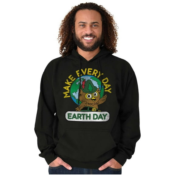 Woodsy Owl Make Everyday Earth Day Hoodie Sweatshirt Women Men Brisco Brands S