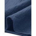 thumbnail image 5 of INSPIRE CHIC Cotton Midi Skirt for Women's Summer Casual Button Decor Elastic Waist A-Line Skirts with Pocket M Dark Blue, 5 of 6