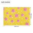 thumbnail image 4 of Yayeee Bath Rug for Bathroom Floor Non Slip Rectangle Fluffy Soft Absorbent Mat, 16"x24", Big Pink Stars Pattern, 4 of 7