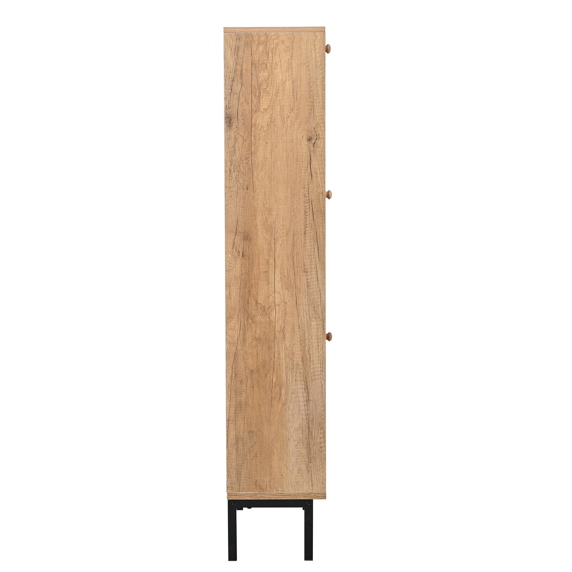 Kepooman Natural 3 Flip Drawer Shoe Cabinet, Rattan Shoe Rack Storage Organizerr with Metal Legs for Entryway Kepooman Natural 3 Flip Drawer Shoe Cabinet, Rattan Shoe Rack Storage Organizerr with Metal Legs for Entryway