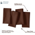 thumbnail image 4 of HEIRLOOM COMFORT Cloth Napkins Set of 6, 100% Cotton Napkin, Soft & Reusable Cotton Napkins, Napkin for Dinner, Wedding, Dining, 17" x 17" (Brown), 4 of 8