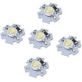 thumbnail image 1 of 25Pcs LED Chip, 0.5W 5V LED Chip Bulb Light Beads High Power Lamp Bead Light Source Chip with Aluminum Plate for Floodlight, LED Chip Lighting Spotlight Bulb Replacement, 1 of 8