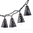 thumbnail image 3 of 6 Foot Decorative Metal Shade Electric LED Patio String Lights, 3 of 6