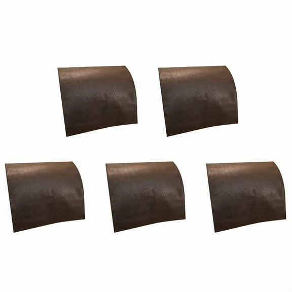 5X Non-Slip Faux Leather Headrest Protector for Recliner Chair,Headrest Cover Coffee Color