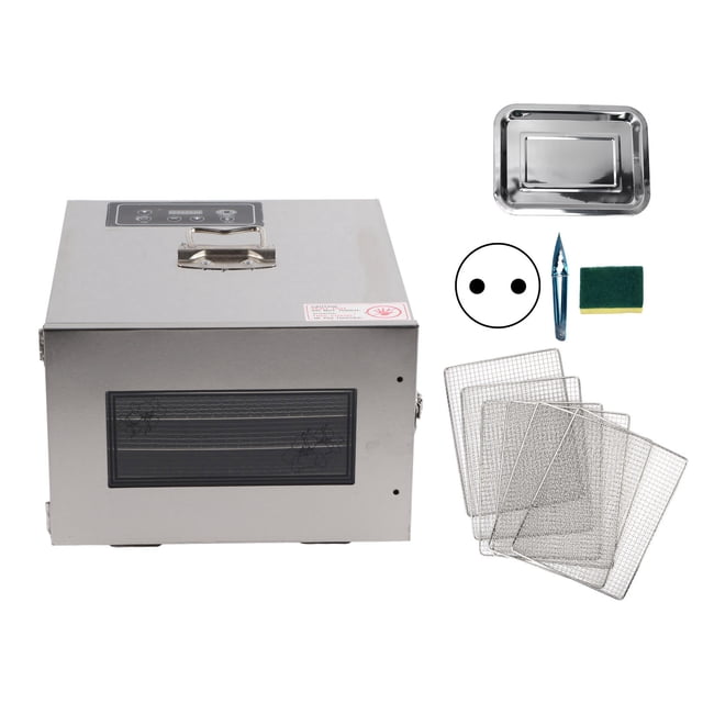 Deshidratador de alimentos Sincero acero inoxidable 6 bandejas 400 W enchufe europeo 220 V