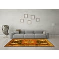 thumbnail image 3 of Ahgly Company Indoor Rectangle Abstract Yellow Contemporary Area Rugs, 5' x 7', 3 of 4