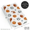 thumbnail image 6 of Sweet Jojo Designs Watercolor Sports Theme Boy Changing Pad Cover Sheet, 6 of 6