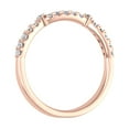 thumbnail image 2 of 1/4 Carat Round Diamond Wedding Band Ring in 10K Rose Gold (Ring Size 6.5) (I1-I2 Clarity), 2 of 4