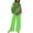 Green, variant on SnZhen Two Piece Sets for Women Women's Casual Printed Long Sleeved Round Neck Top With Pants Set
