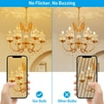 thumbnail image 7 of 6 Pack Chandelier Light Bulbs CA11, Dimmable E12 LED Candelabra Bulbs, Flame Tip Light Bulbs, 4.5W(40W Eqv.), 300lm, Ceiling Fan Light Bulb, Amber Glass, 2000K Soft Warm, 7 of 7