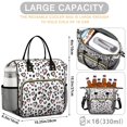 thumbnail image 5 of Pink and Black Of Leopard Print Womens Lunch Box for Work,Insulated Large Lunch Bag for Tween and Teen,Loncheras Para Mujer,Leakproof Adult Lunch Bag for Work,Beach,Travel,Picnic,Camping, 5 of 7