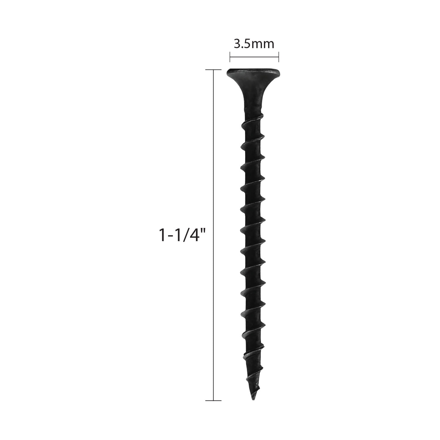 Freeman SCRDW-125 #6 x 1-1/4" Phillips Bugle Head Drywall to Wood Screws (1000 Count)