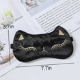 thumbnail image 4 of TELOLY 2Pcs Eye Masks,7.87*3.94"Silk Eye Mask,Silk Sleep Mask Silk, 4 of 7