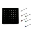 thumbnail image 1 of 36 Piece Of Delicate Nose Studs European & Style Embedded Stainless Steel Nose Rings Packaged In A Hook Nose Rings Nose Ring 20 Gauge Hoop Nose Ring 18 Nose Rings 20 Gauge Hoop 16g Nose Piercing Nose, 1 of 4
