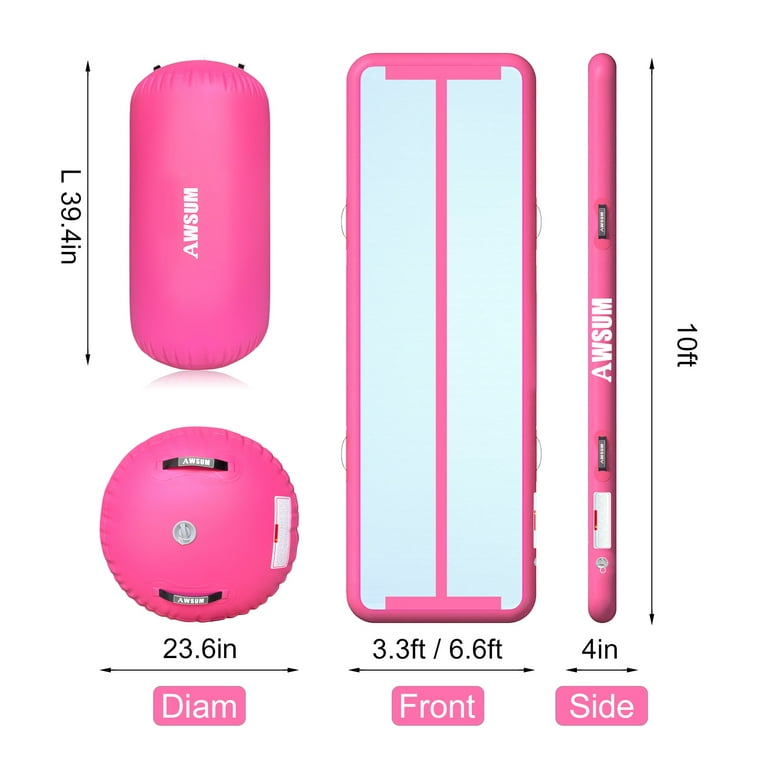 FunWater 10ft/13ft/16ft Inflatable Gymnastics Air Tumble Track Tumbling