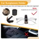 thumbnail image 5 of Clip de gafas de sol para automóvil Unique Bargains, clip universal para visera del sol, almacenamiento protector de gafas, resina ABS, esponja, negro marrón, 2.76"x0.98" 1Pcs, 5 of 7