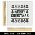 thumbnail image 2 of Merry Christmas Sweater Style DIY Cookie Wall Craft Stencil - 11.5 Inch, 2 of 5