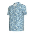 thumbnail image 4 of Wukai Floral Retro Style Men’s Polo Shirts,Quick-Dry Athletic Shirt,Classic Fit Shirts-X-Large, 4 of 8
